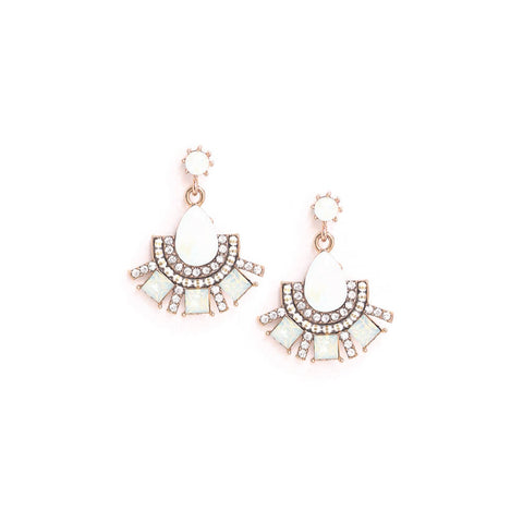 allegro fan drop earrings